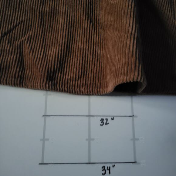 Hot Topic Teddy Bear Corduroy Overalls Dress Size XS Brown Skirtall Pinafore - Picture 10 of 10